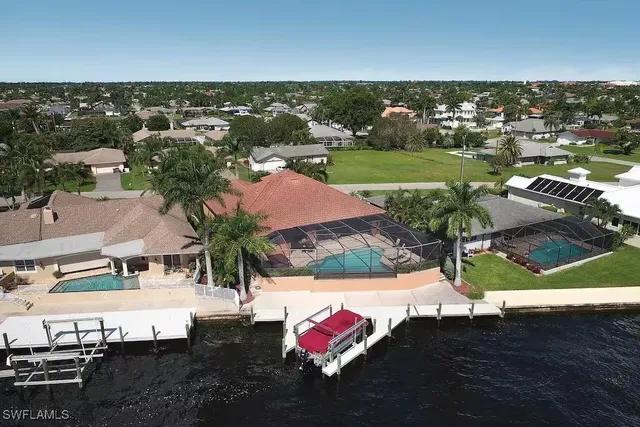 a view of a couches with wooden roof