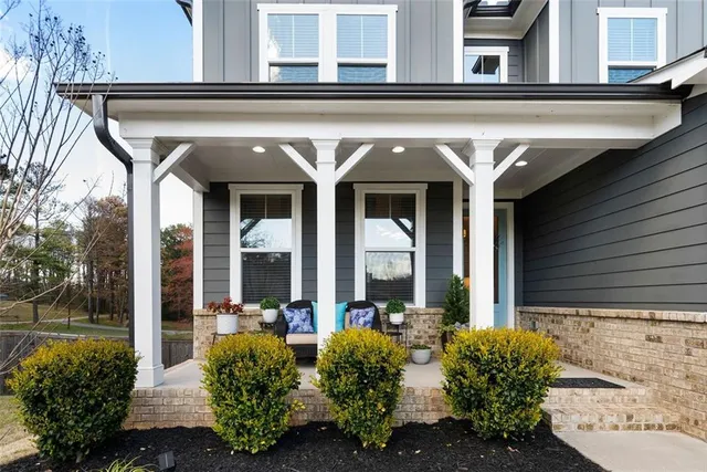 a front view of house