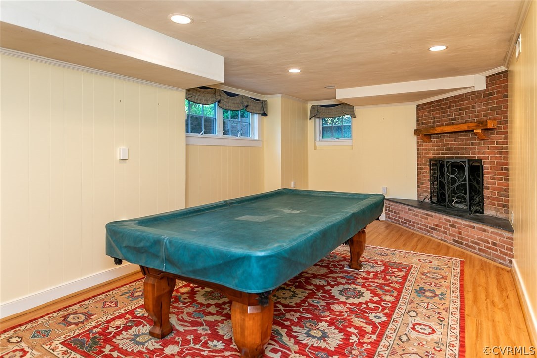 4610 Sulgrave Road Richmond, VA 23221 - Photo 25 of 32 The Basement Rec Room has a large corner fireplace