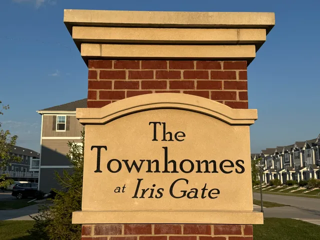 a building with a sign on it