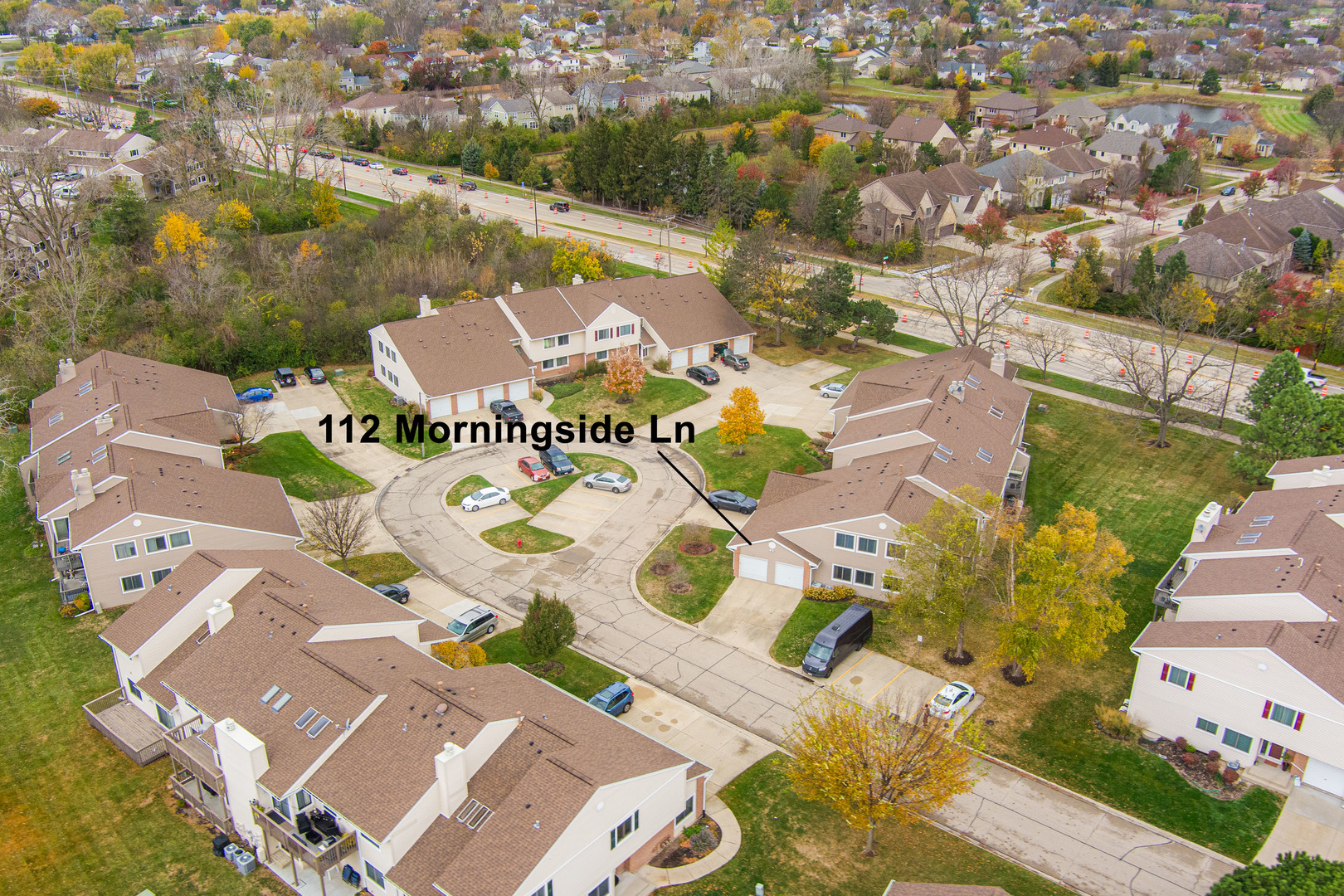 112 Morningside Lane West Buffalo Grove, IL 60089 - Photo 4 of 35 an aerial view of residential houses with outdoor space