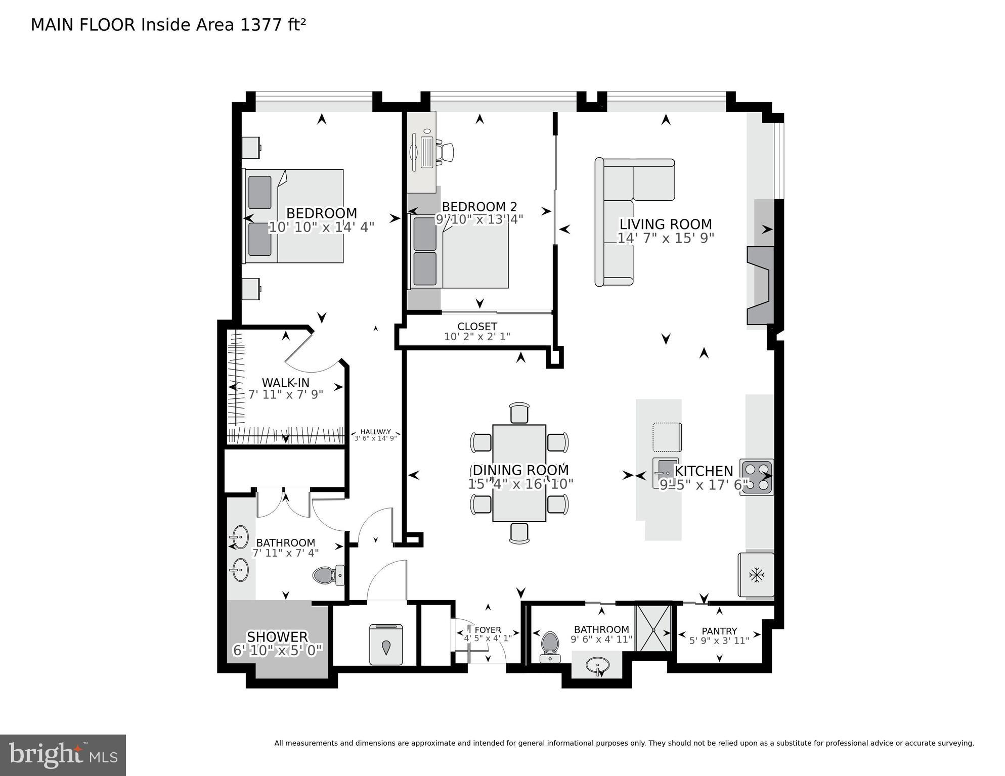 1440 Church Street Northwest, Unit 406 Washington, DC 20005 - Photo 21 of 21 Floor Plan