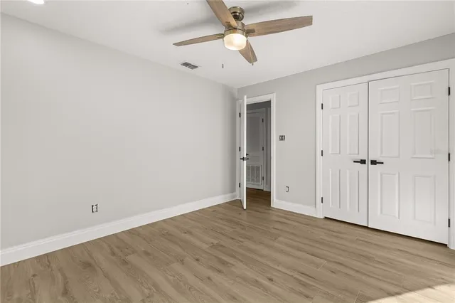 wooden floor in an empty room