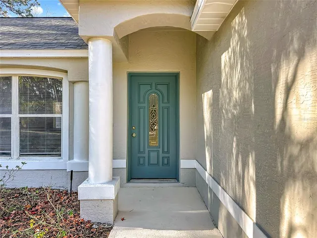 a front view of a house