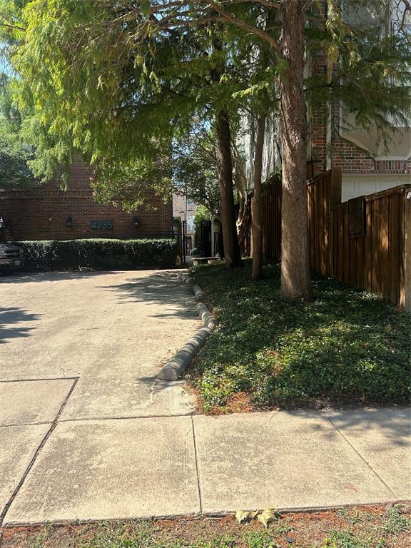 4231 Gilbert Avenue Dallas, TX 75219 - Photo 4 of 14 a view of a yard with an outdoor space