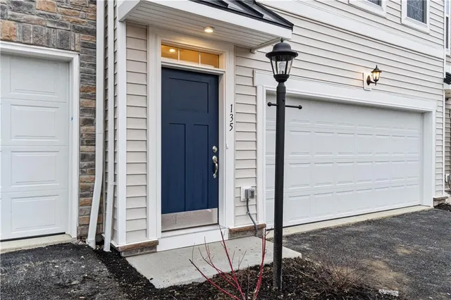 a view of a entryway front of a house