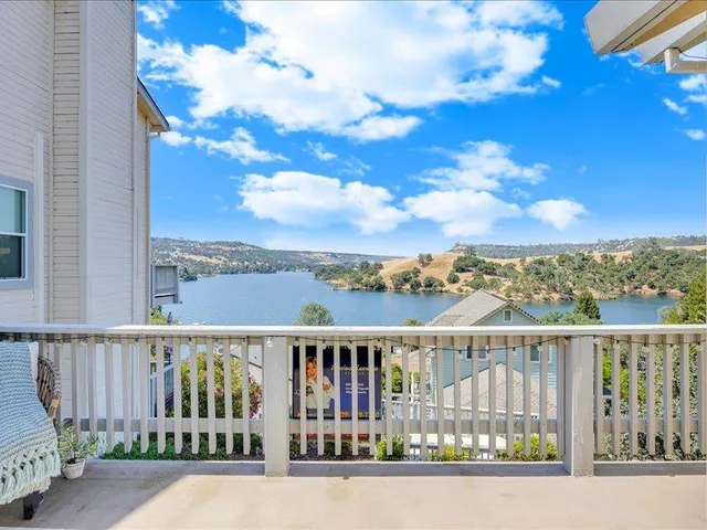 a view of a city from a balcony