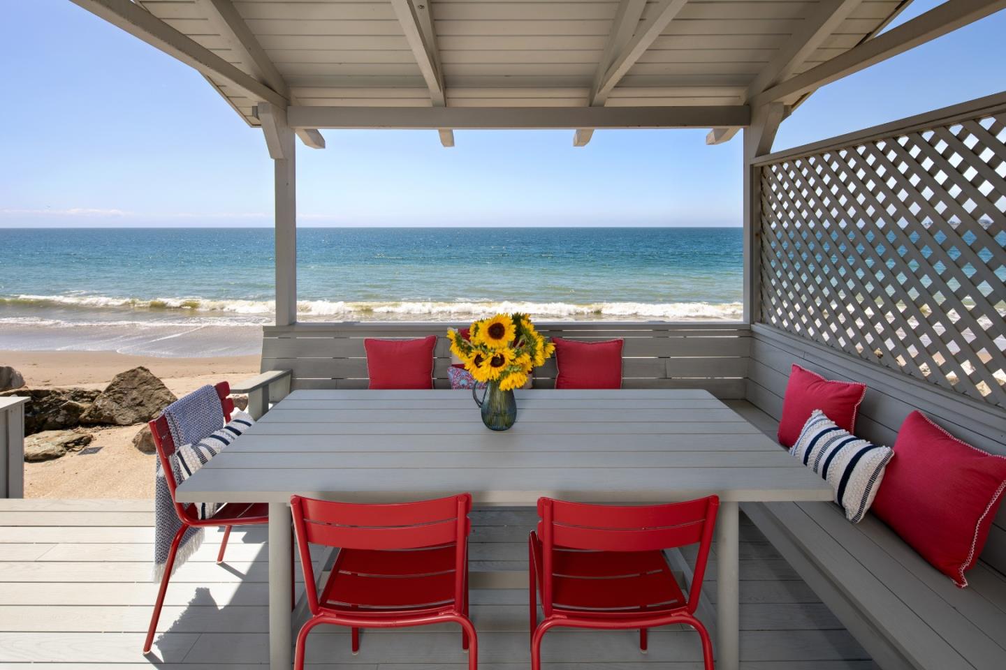 14 Potbelly Beach Road Aptos, CA 95003 - Photo 4 of 14 a outdoor dining space with furniture and outdoor seating