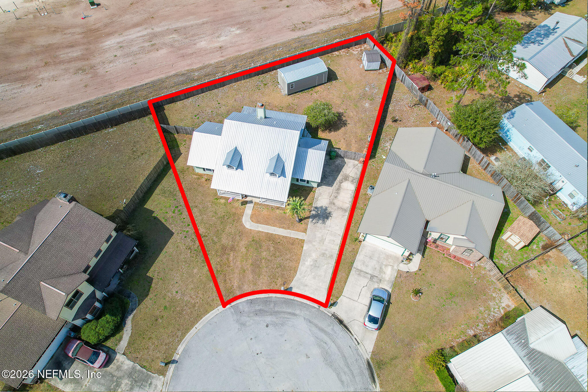 6110 4th Manor West Palatka, FL 32177 - Photo 12 of 44 an aerial view of a house with a swimming pool