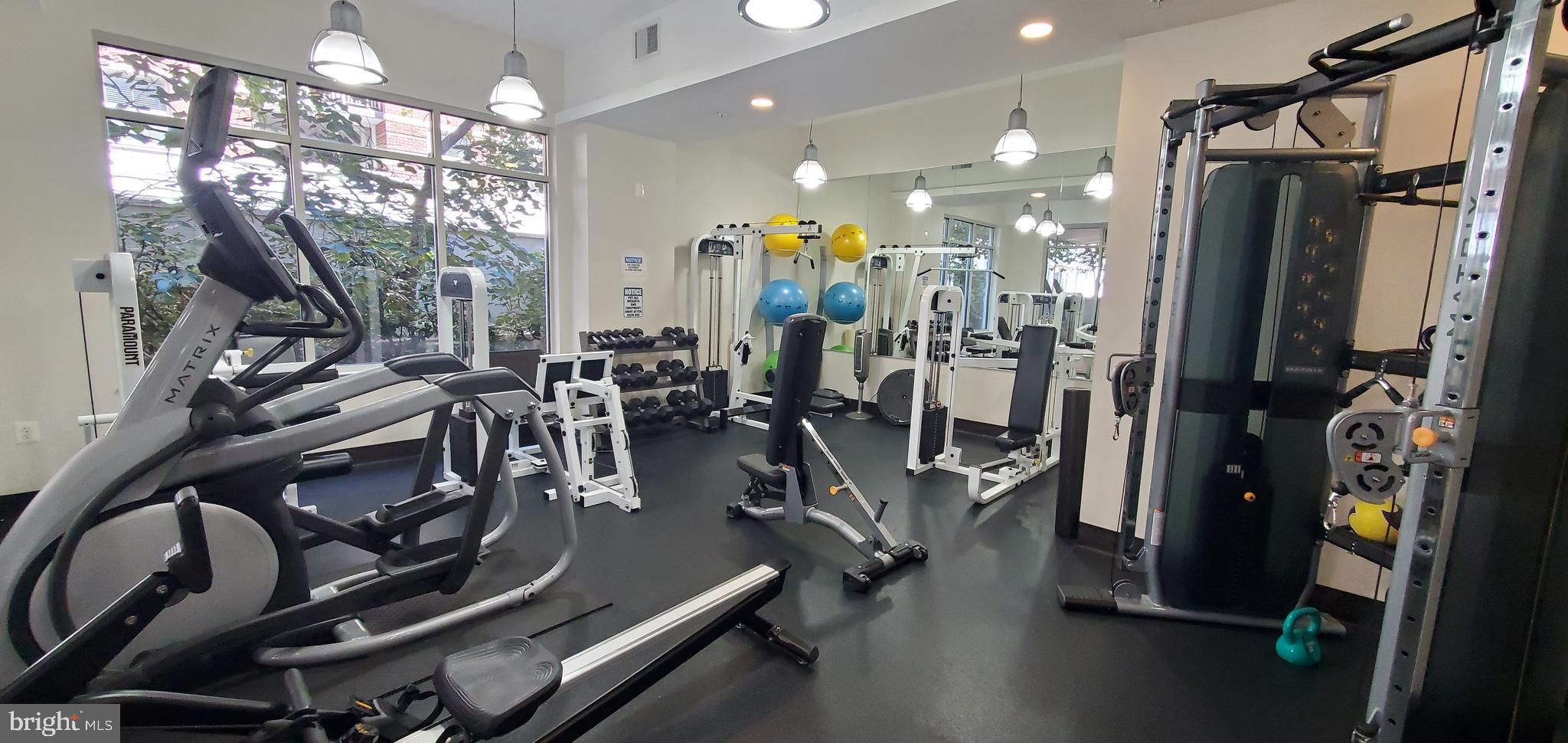820 North Pollard Street, Unit 810 Arlington, VA 22203 - Photo 47 of 49 a view of a room with gym equipment
