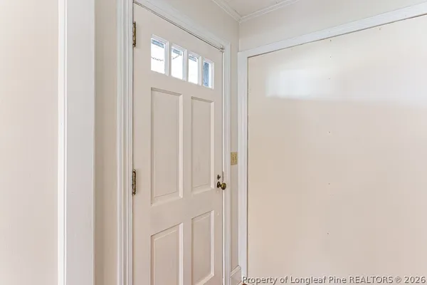 a view of front door