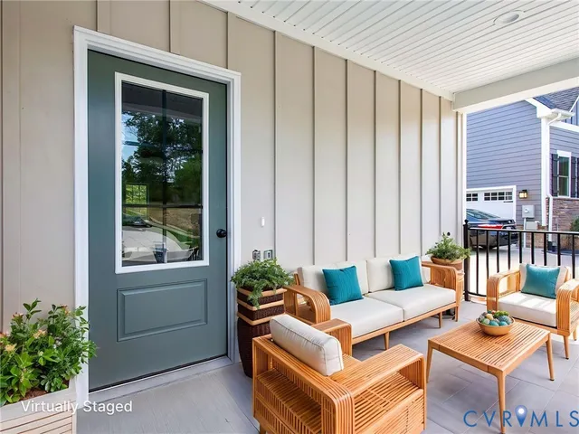 a outdoor space with patio furniture