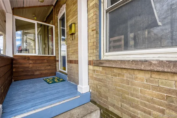 a view of a door of the house