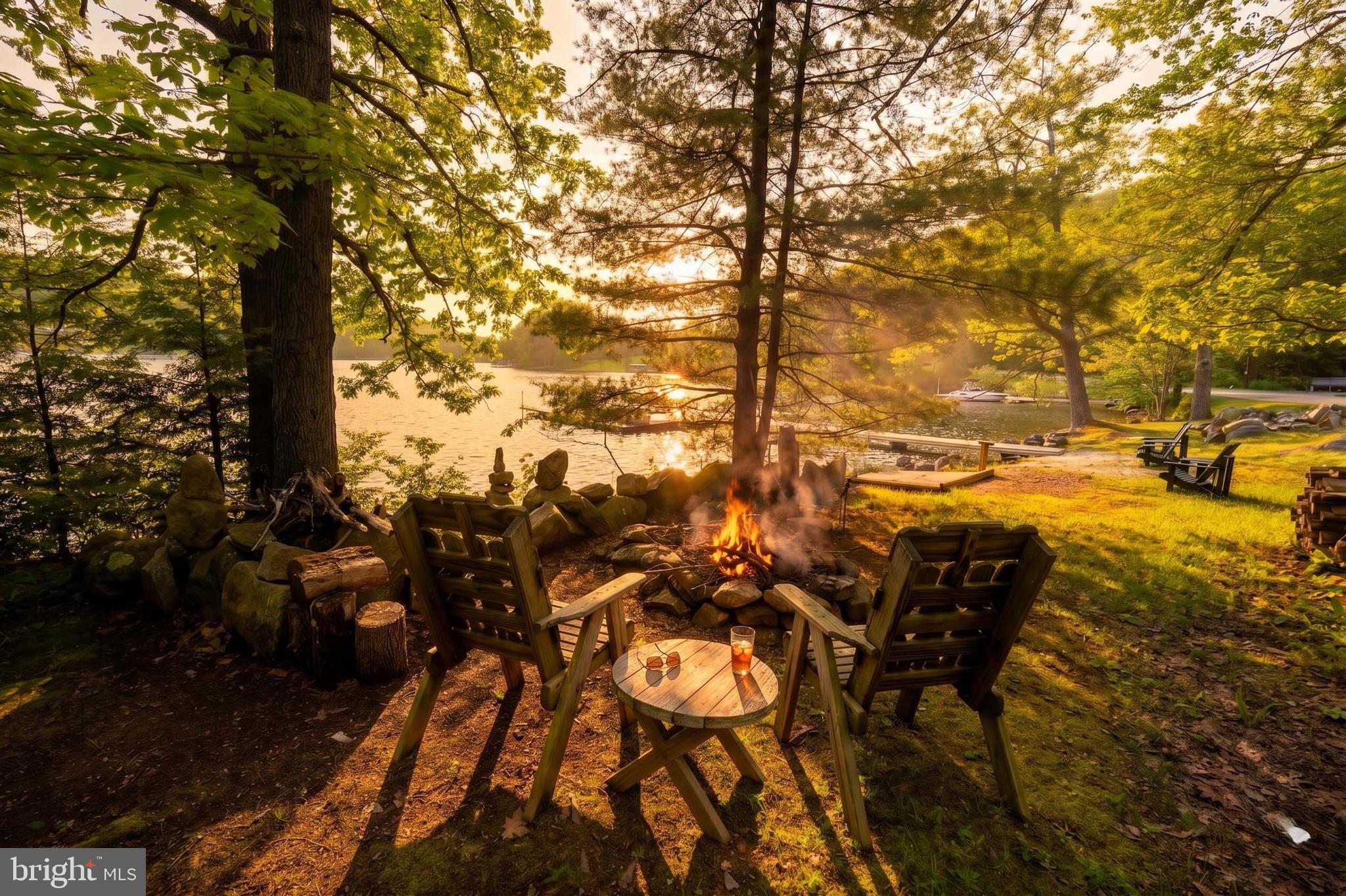 755 Rock Lodge Road McHenry, MD 21541 - Photo 75 of 85 Lakefront firepit area
