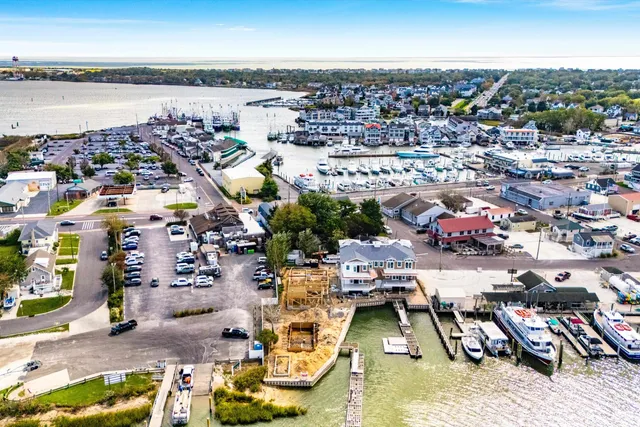 an aerial view of a city with lots of residential buildings