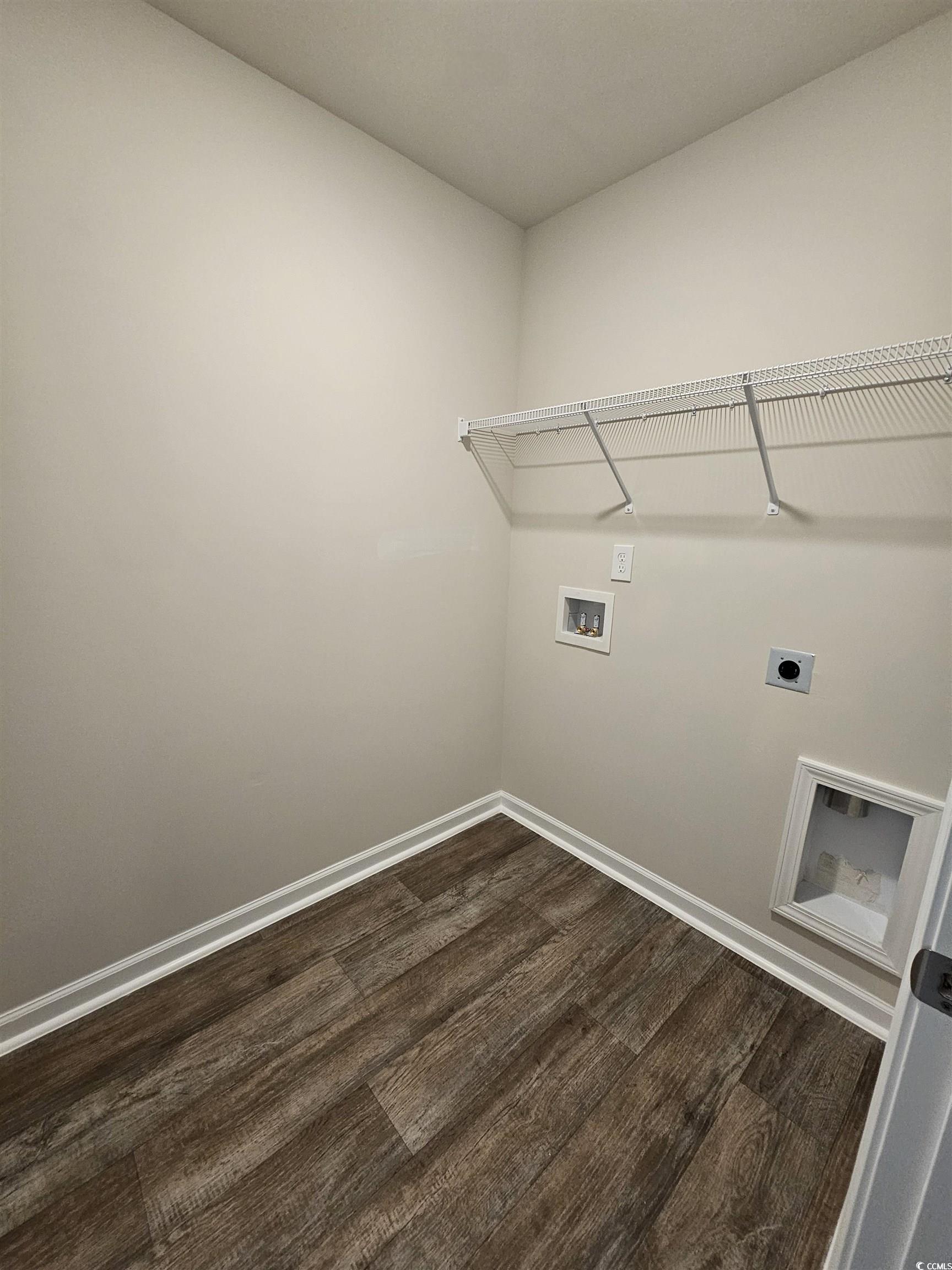 374 Jeff Waters Circle Longs, SC 29568 - Photo 12 of 22 Washroom featuring dark wood-style flooring, hooku