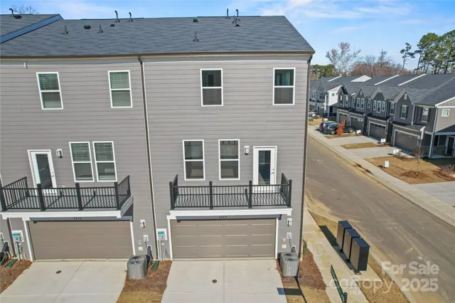 a front view of a house with balcony