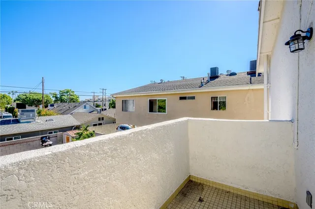 a terrace with a outdoor space