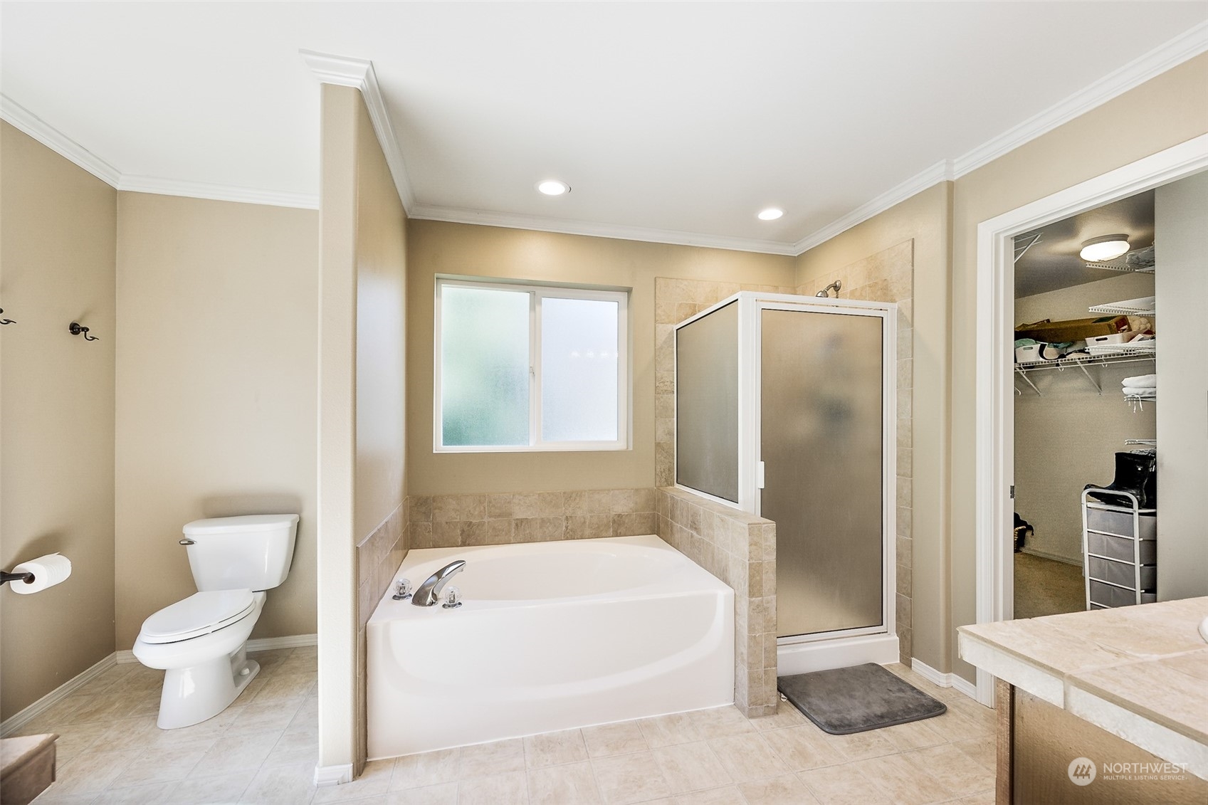 1345 Foreman Road DuPont, WA 98327 - Photo 22 of 34 a bathroom with a bathtub toilet and shower
