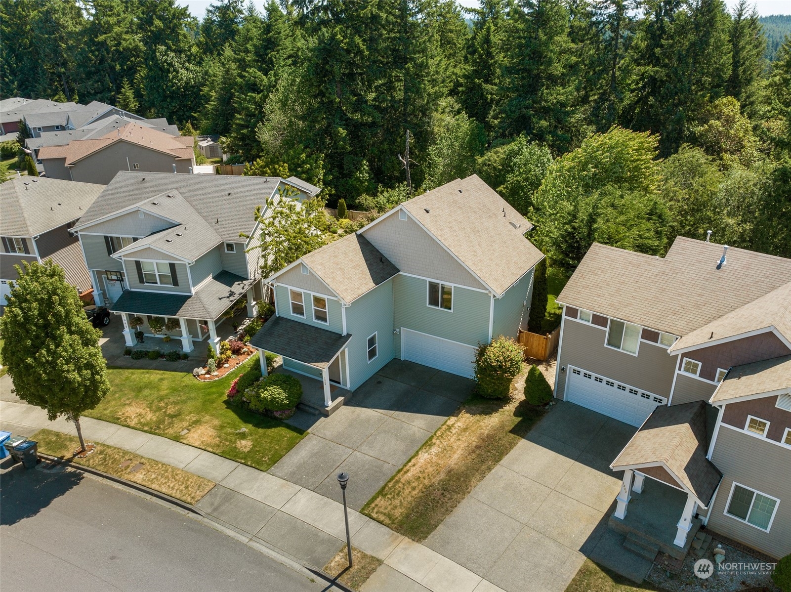 1345 Foreman Road DuPont, WA 98327 - Photo 30 of 34 an aerial view of a house with a yard