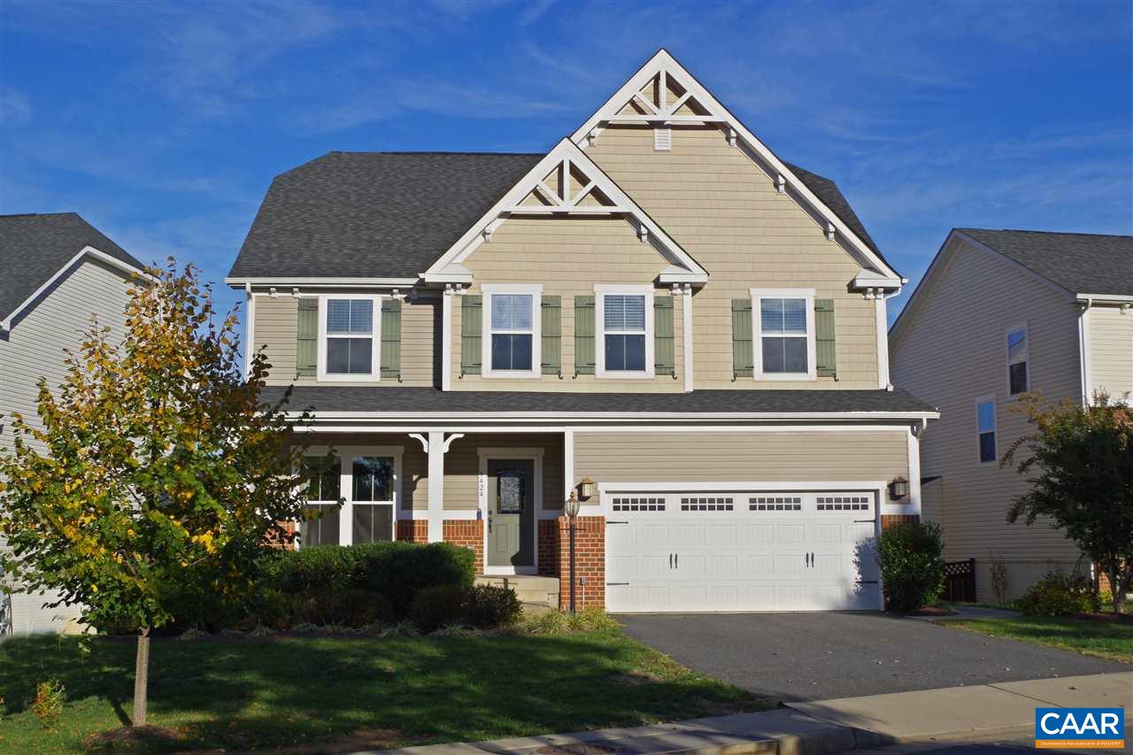 5424 Park Road Crozet, VA 22932 - Photo 1 of 50 a front view of a house with a yard and garage