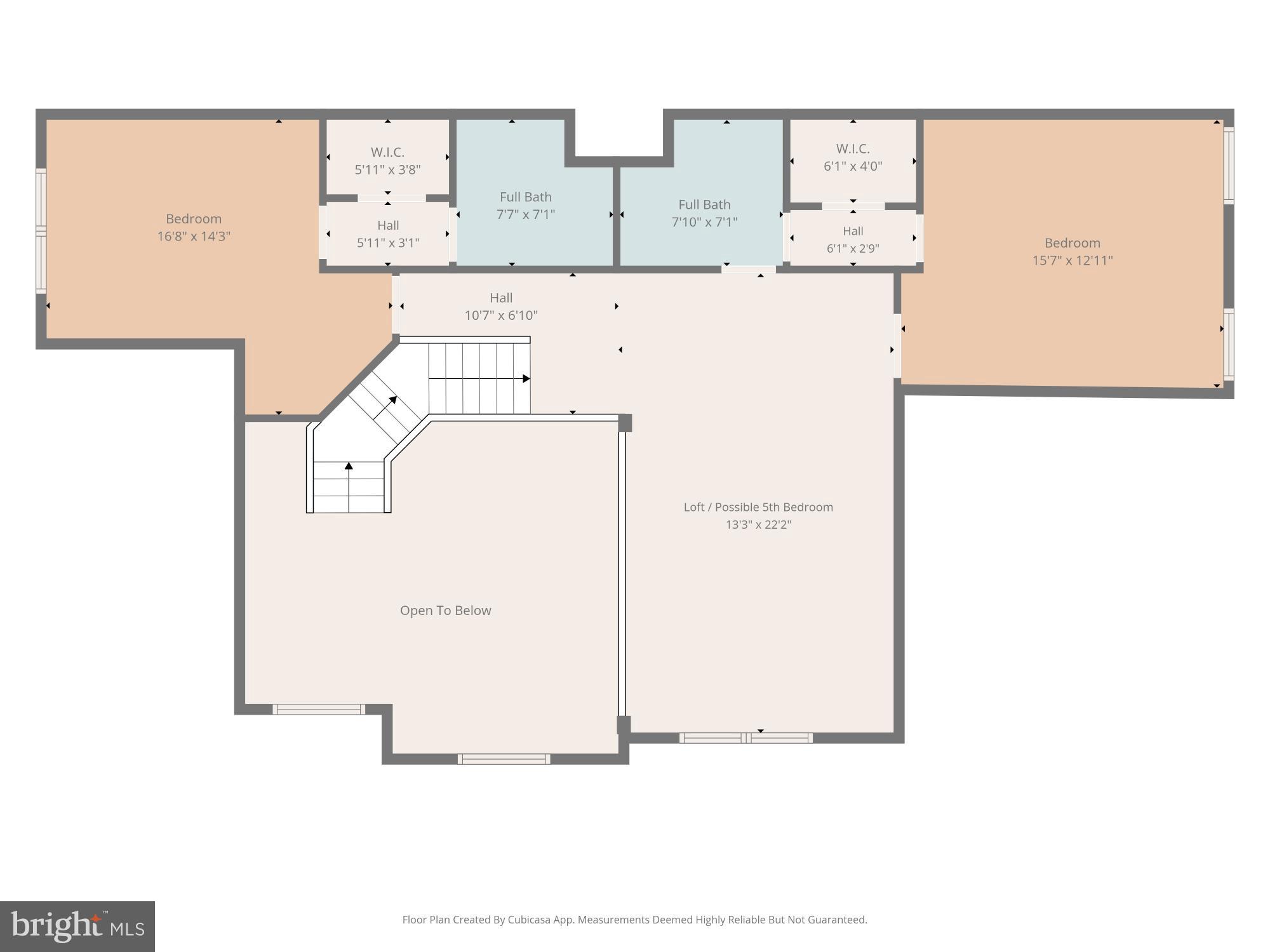22990 Weybridge Square Ashburn, VA 20148 - Photo 66 of 66 Upper Level Floor Plan