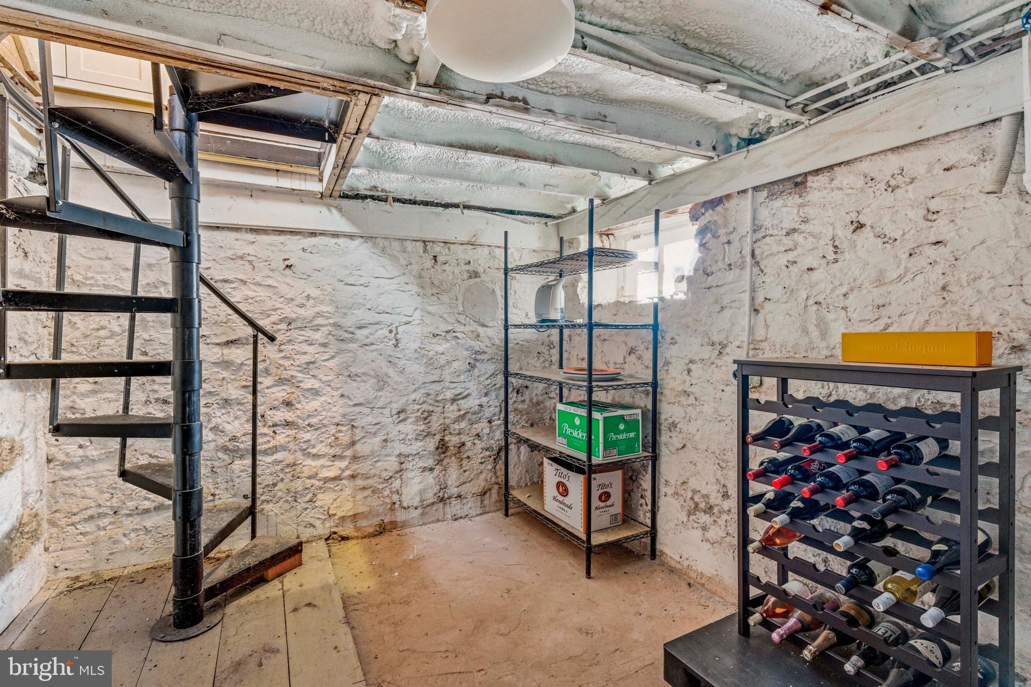 1 Wilson Drive Stockton, NJ 08559 - Photo 13 of 75 Tucked below the kitchen is a secret wine cellar.