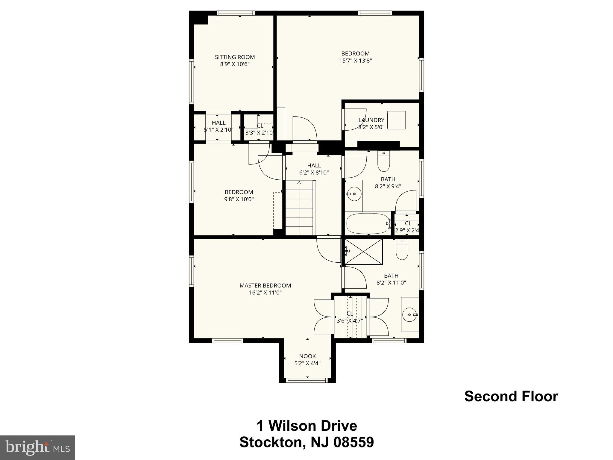 1 Wilson Drive Stockton, NJ 08559 - Photo 71 of 75 Main House
Second Level floor-plan