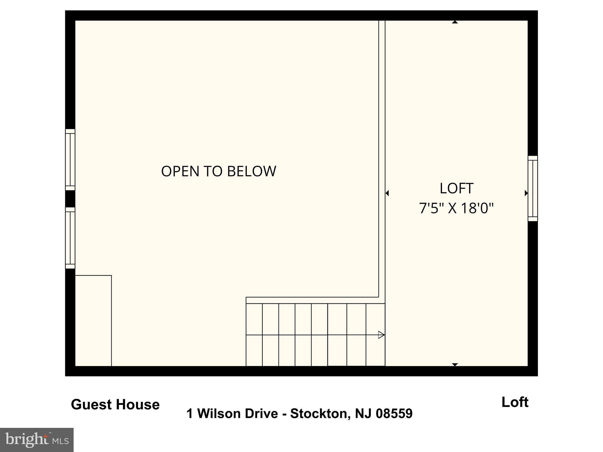 1 Wilson Drive Stockton, NJ 08559 - Photo 74 of 75 Guest House
Second level floor-plan