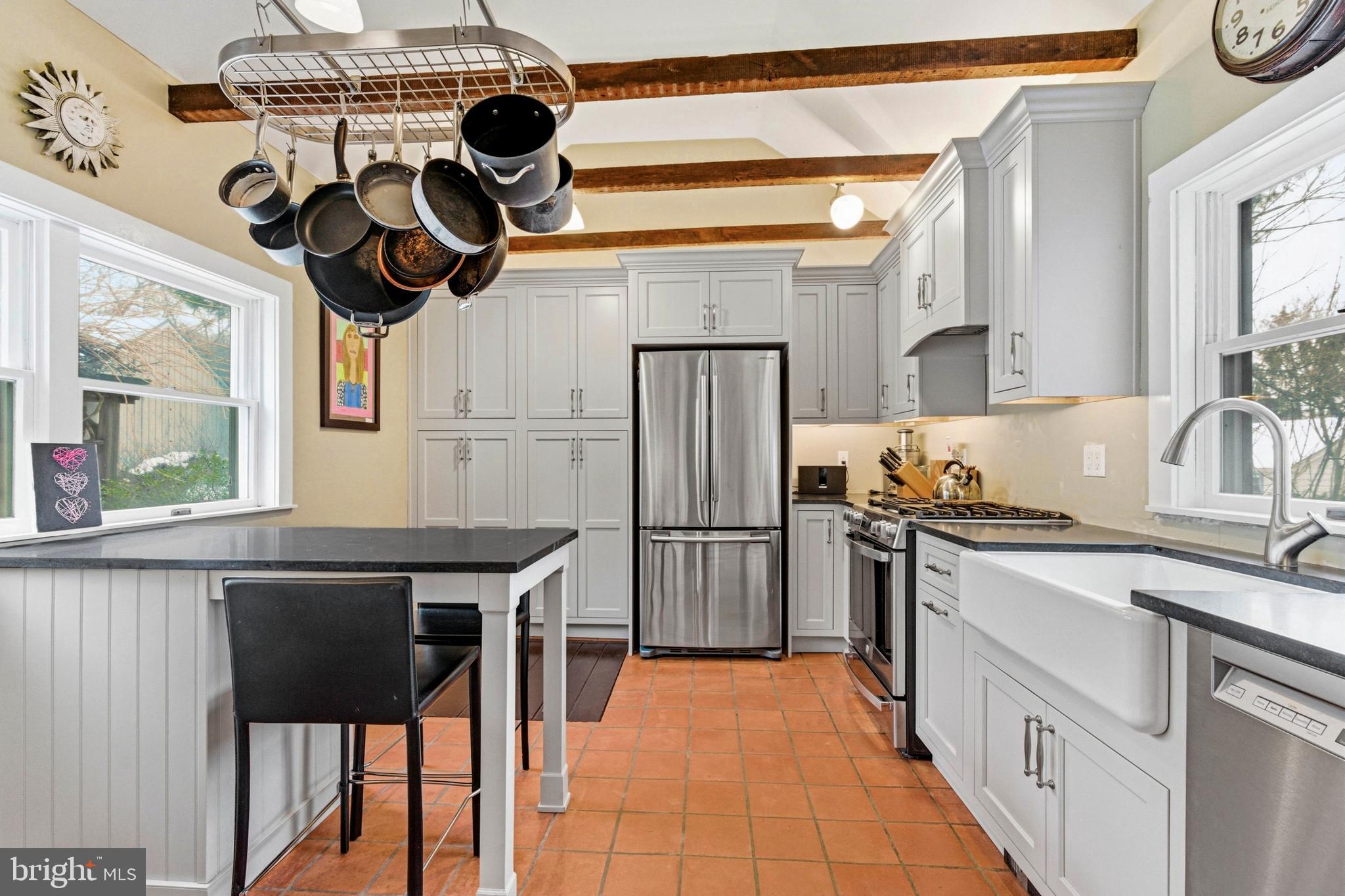 1 Wilson Drive Stockton, NJ 08559 - Photo 10 of 75 Exposed beam ceiling adds warmth and character.