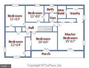 316 East Ridgely Road Lutherville-Timonium, MD 21093 - Photo 30 of 30 Floor Plan-Upper Level