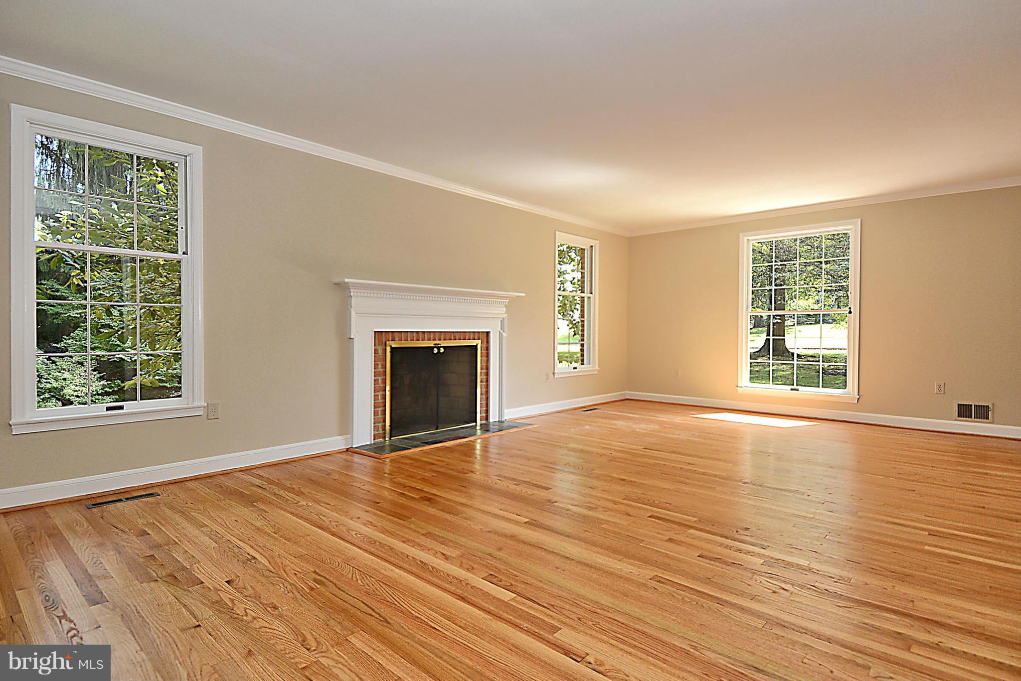 316 East Ridgely Road Lutherville-Timonium, MD 21093 - Photo 3 of 30 Living Room with Wood Burning Fireplace