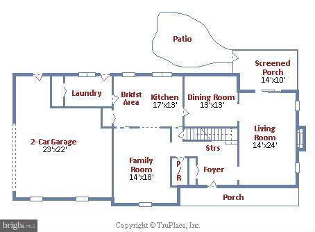 316 East Ridgely Road Lutherville-Timonium, MD 21093 - Photo 29 of 30 Floor Plan-Main Level
