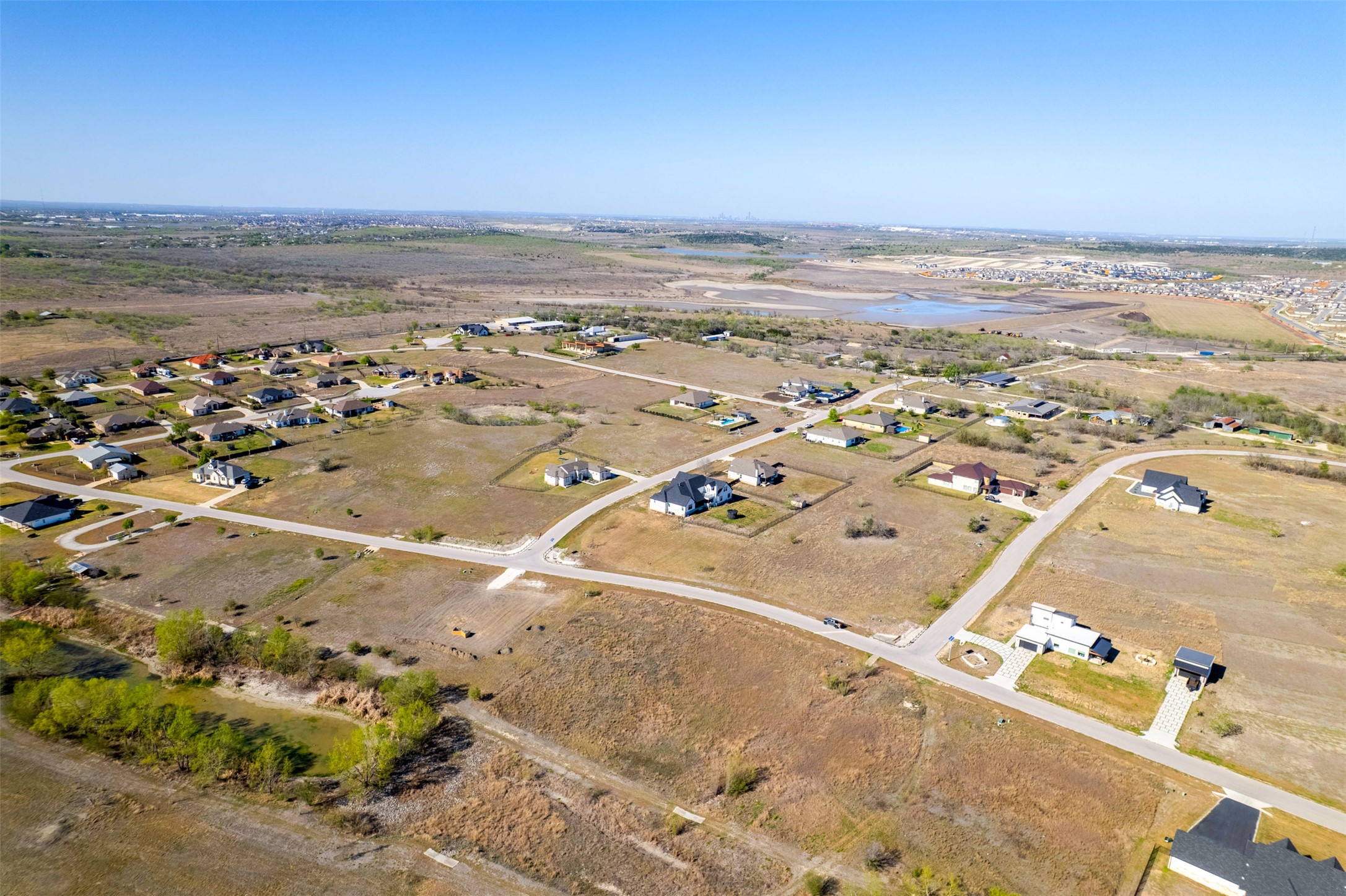 120 Hope Street Kyle, TX 78640 - Photo 8 of 12 Aerial view of property and Studio Estates community