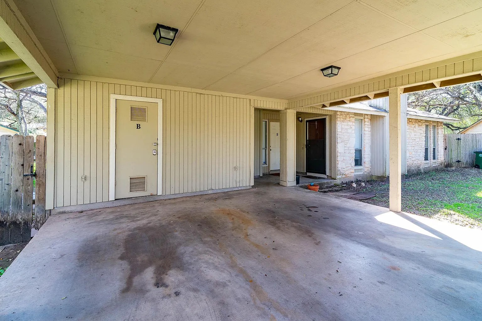 5405 Brompton Circle, Unit B Austin, TX 78745 - Photo 1 of 19 View of patio
