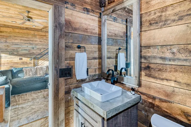 a view of an outdoor space and mountain view