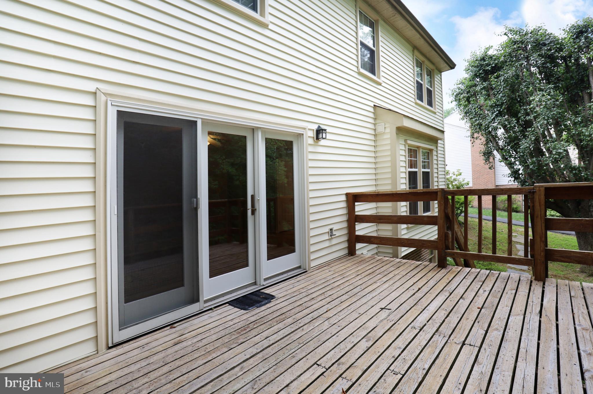 9925 Natick Road Burke, VA 22015 - Photo 47 of 66 Back deck overlooks yard and woods