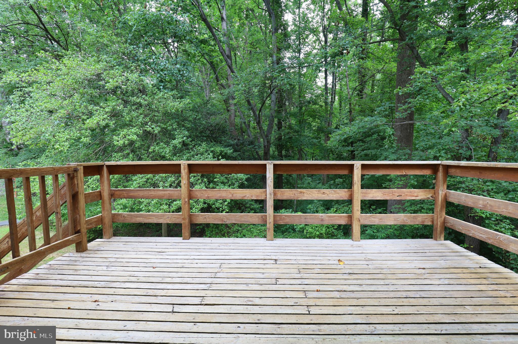 9925 Natick Road Burke, VA 22015 - Photo 49 of 66 Deck with beautiful view of woods and privacy