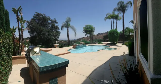 a large kitchen with cabinets