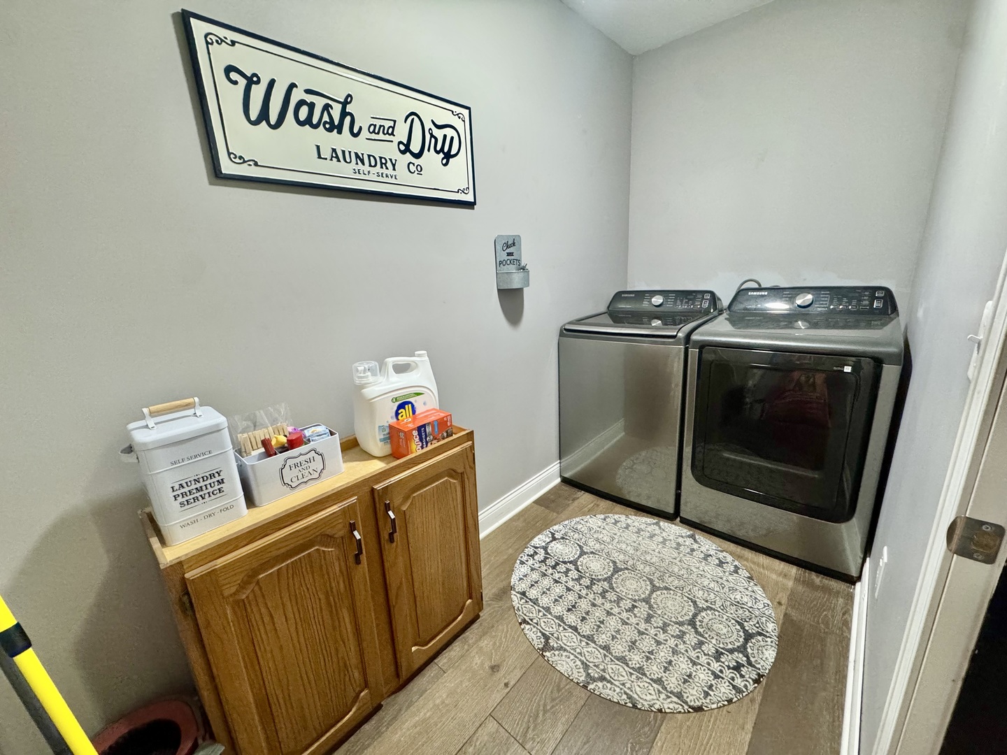 402 North Center Street Colfax, IL 61728 - Photo 16 of 25 a utility room with dryer and washer