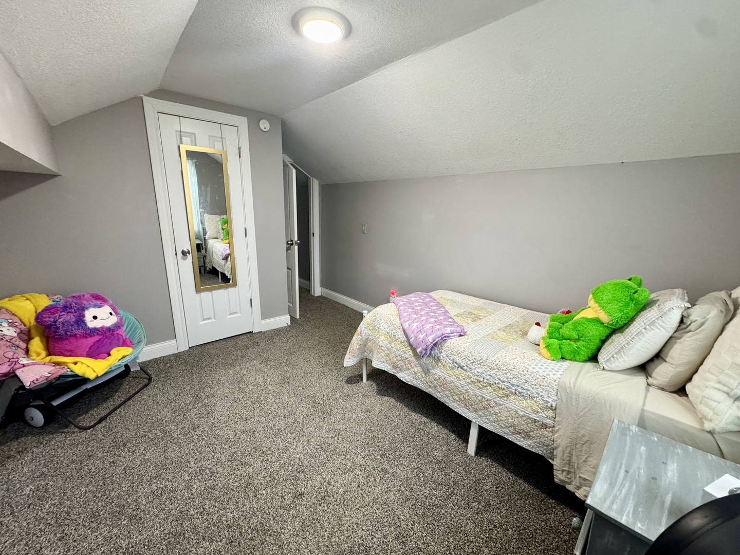 402 North Center Street Colfax, IL 61728 - Photo 23 of 25 a bedroom with furniture and a bed