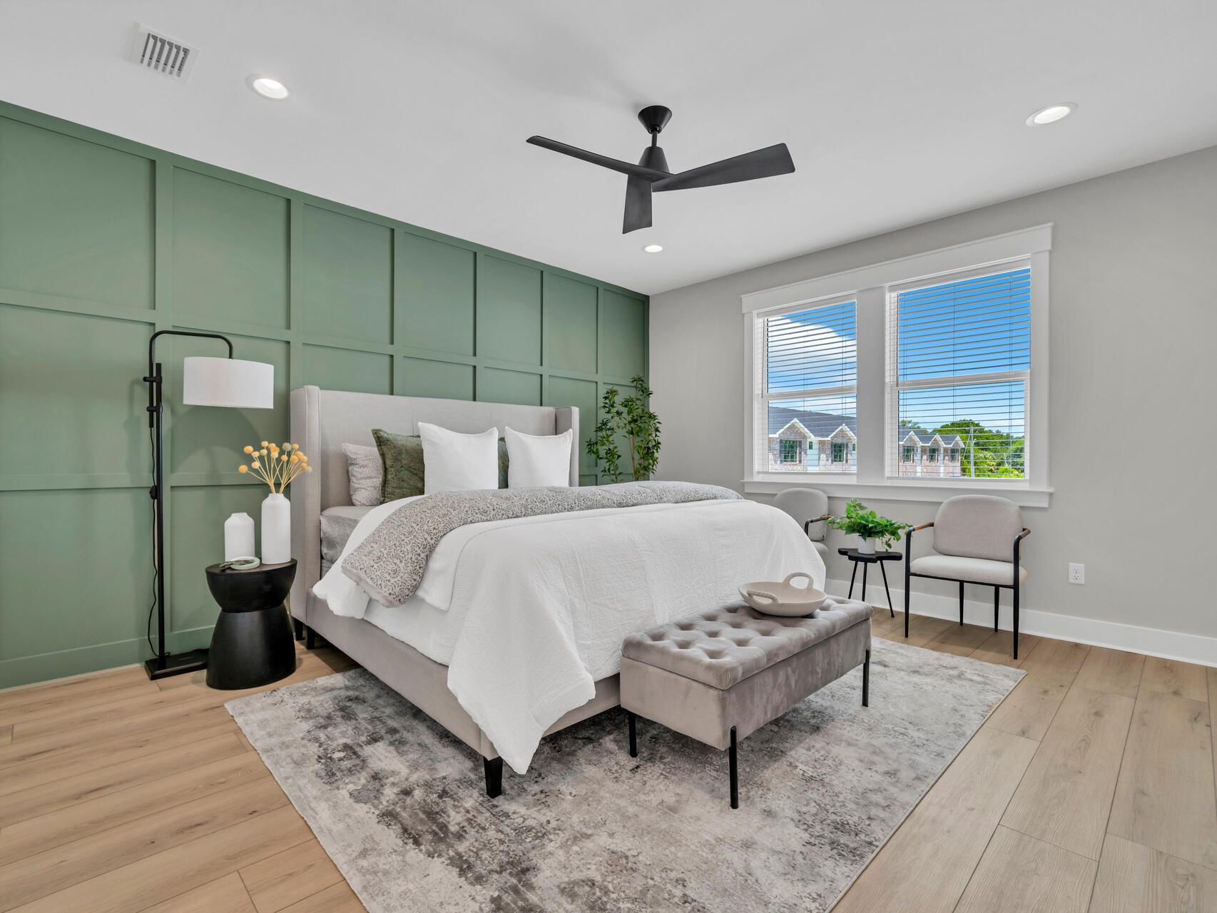 140 Sibert Avenue, Unit 7 Destin, FL 32541 - Photo 13 of 38 a bedroom with a bed window and a table