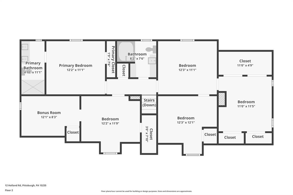 12 Holland Road Pittsburgh, PA 15235 - Photo 48 of 49 a picture of a floor plan