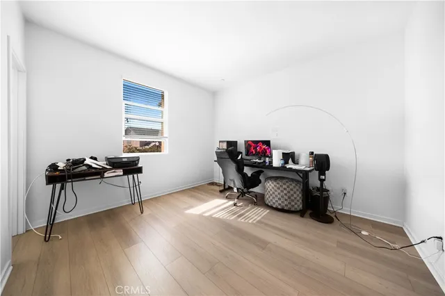 a view of room with stairs and a chandelier