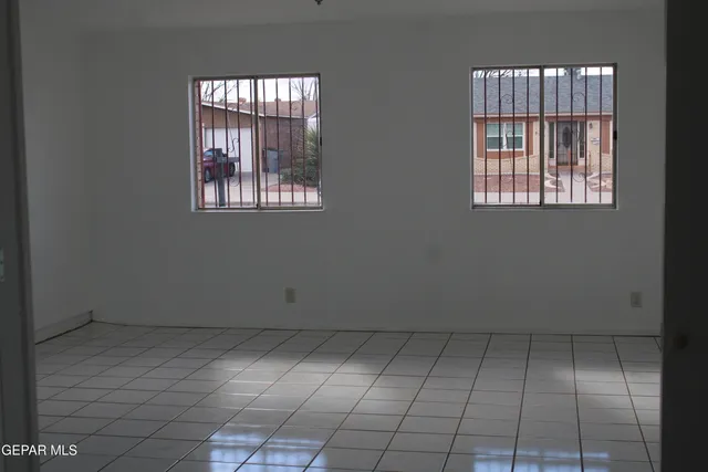 a view of an empty room