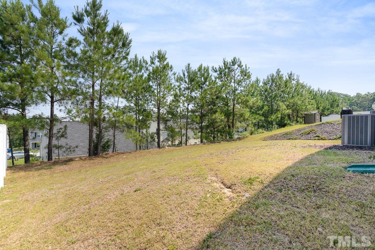 6809 Shane Drive Raleigh, NC 27610 - Photo 4 of 21 a backyard of a house with lots of green space