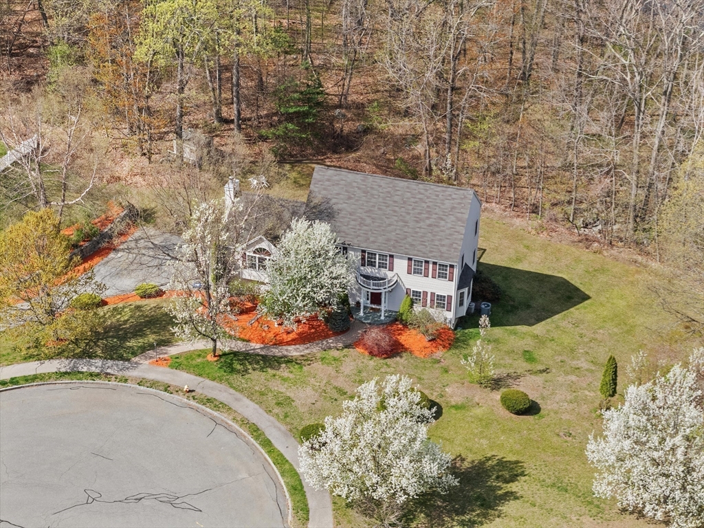 10 Falls Brook Road Hudson, MA 01749 - Photo 39 of 42 an aerial view of a house with a yard