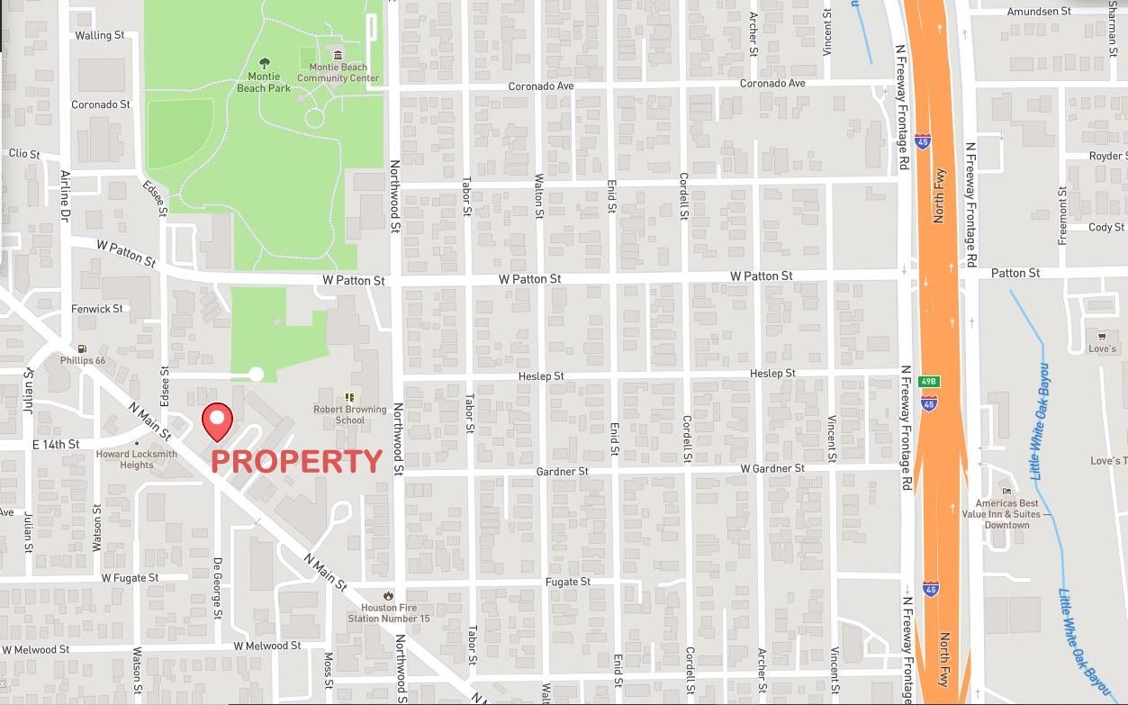 4514 North Main Street Houston, TX 77009 - Photo 13 of 15 DIRECTIONS MAP