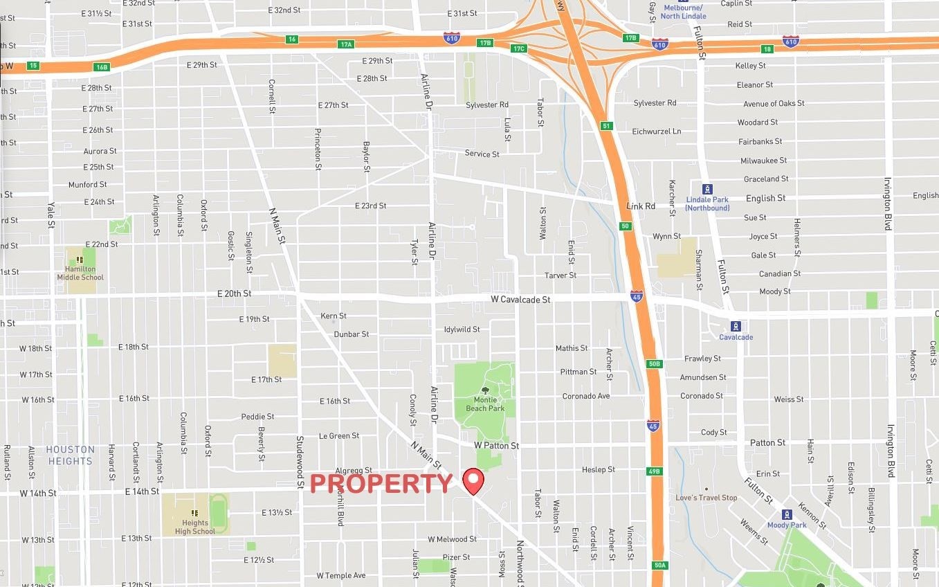 4514 North Main Street Houston, TX 77009 - Photo 14 of 15 LOCAL MAP