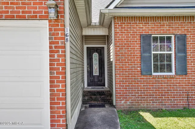 a view of front door of house